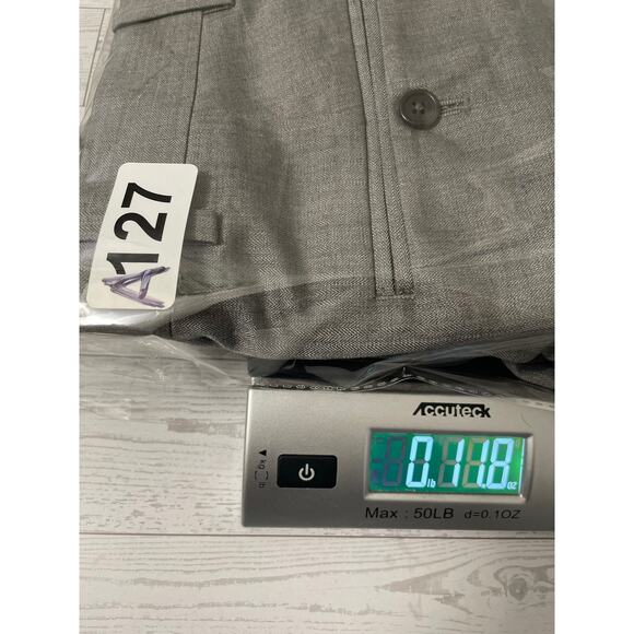 Perry Ellis Mens NWT Grey Slim Slacks Size 28x30 - Picture 8 of 8